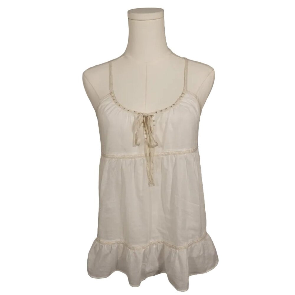 American Eagle Boho Cream Babydoll Cami (S)